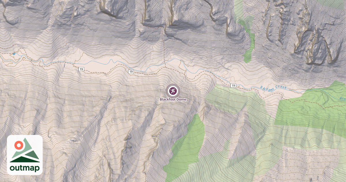 Map of Blackfoot Dome