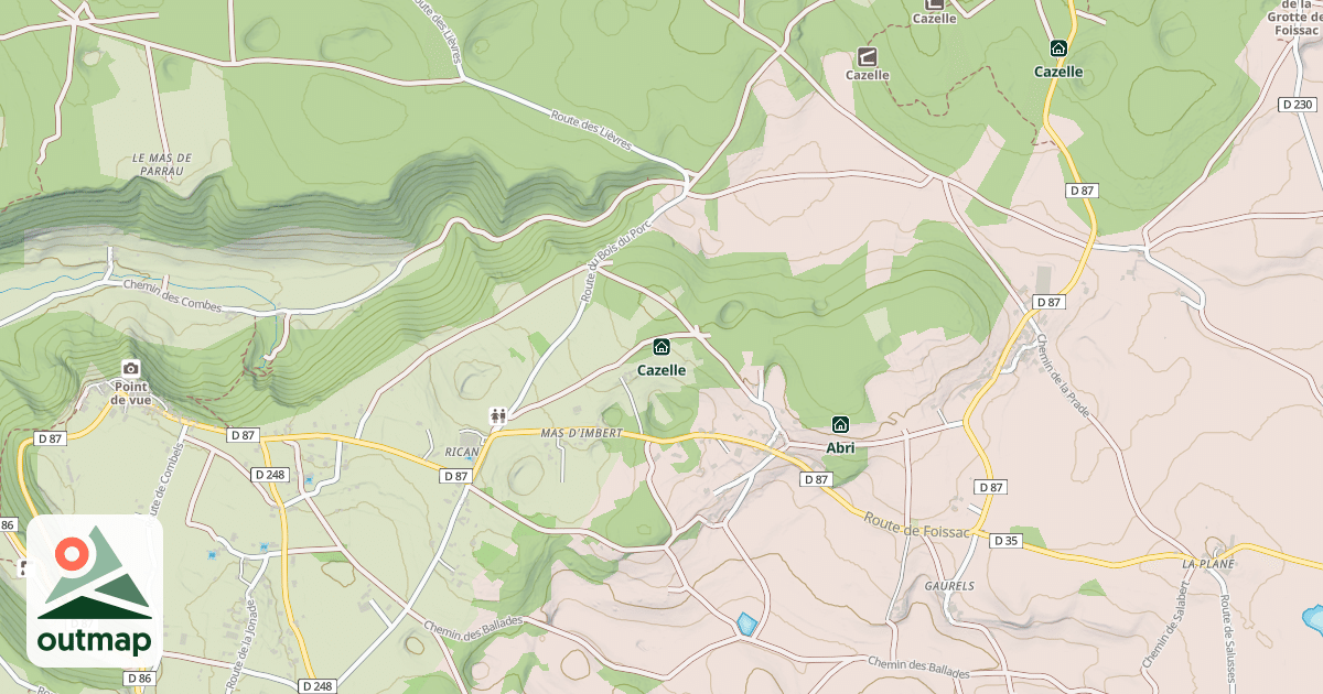 Map of Cazelle