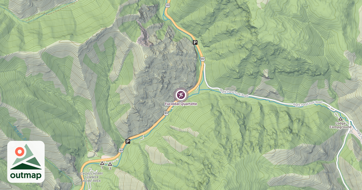 Map of Fucoidal Quartzite