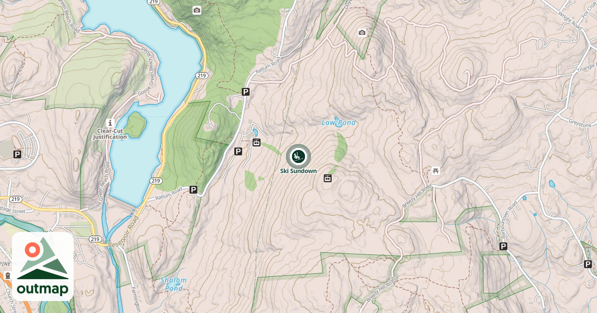 Map of Ski Sundown