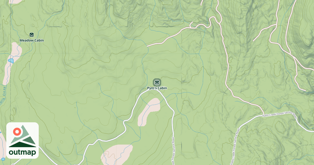 Map of Pym's Cabin