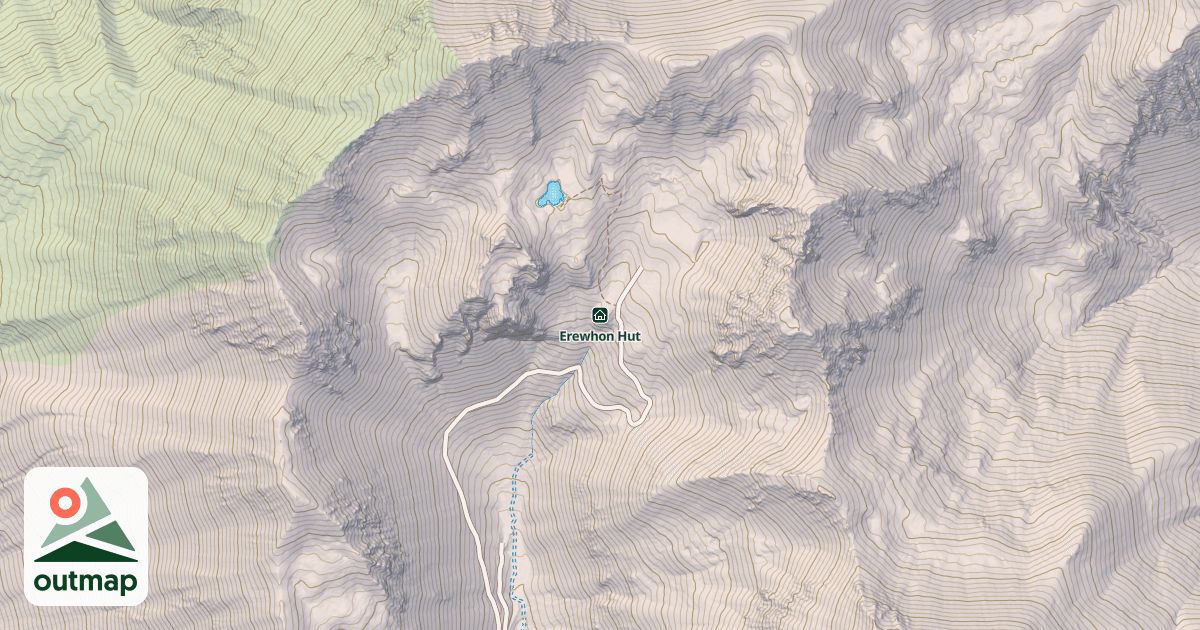 Map of Erewhon Hut