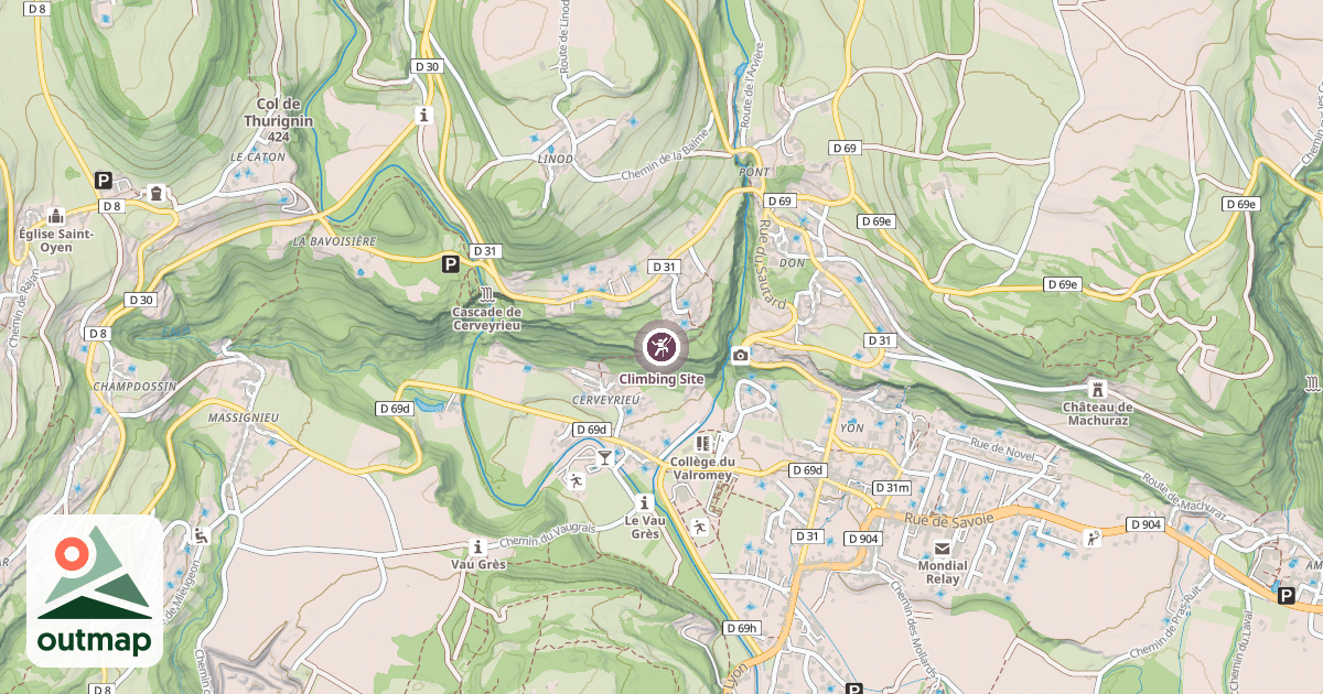 Map of Climbing Site