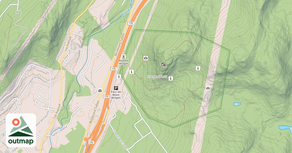 Map of 15e parallèle