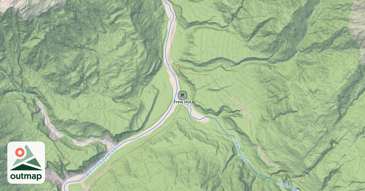 Map of Frew Hut