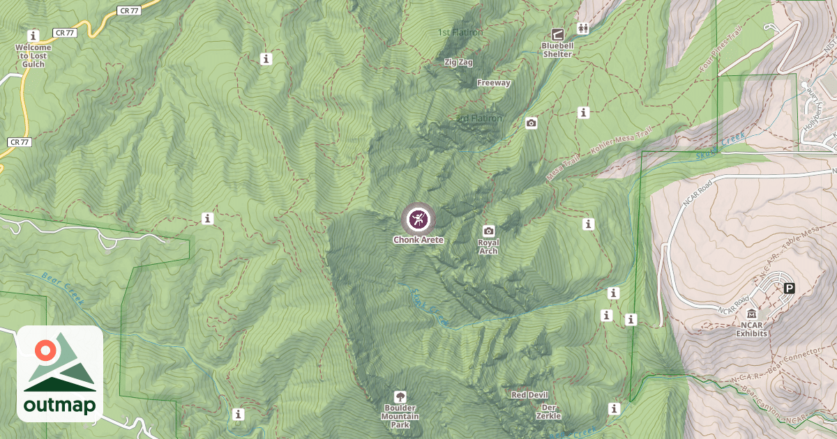 Map of Chonk Arete