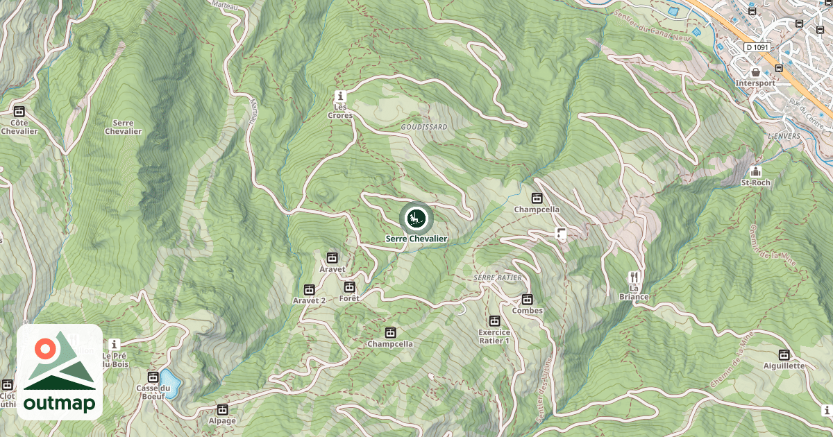 Map of Serre Chevalier