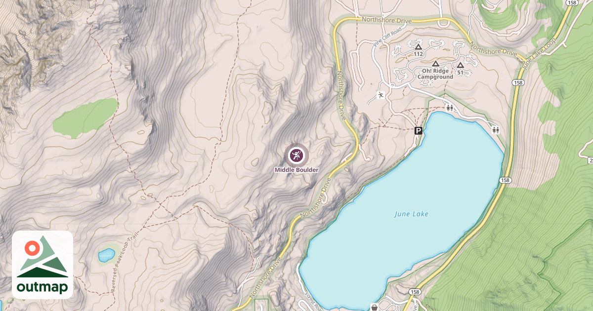 Map of Middle Boulder