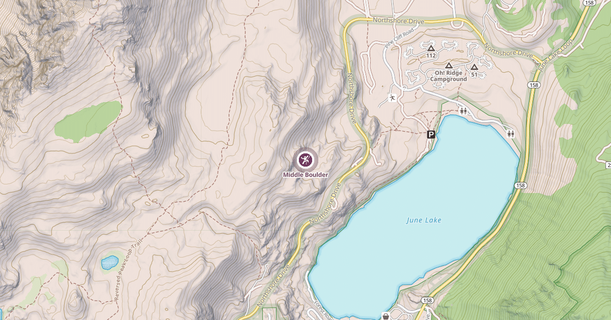 Map preview of Middle Boulder