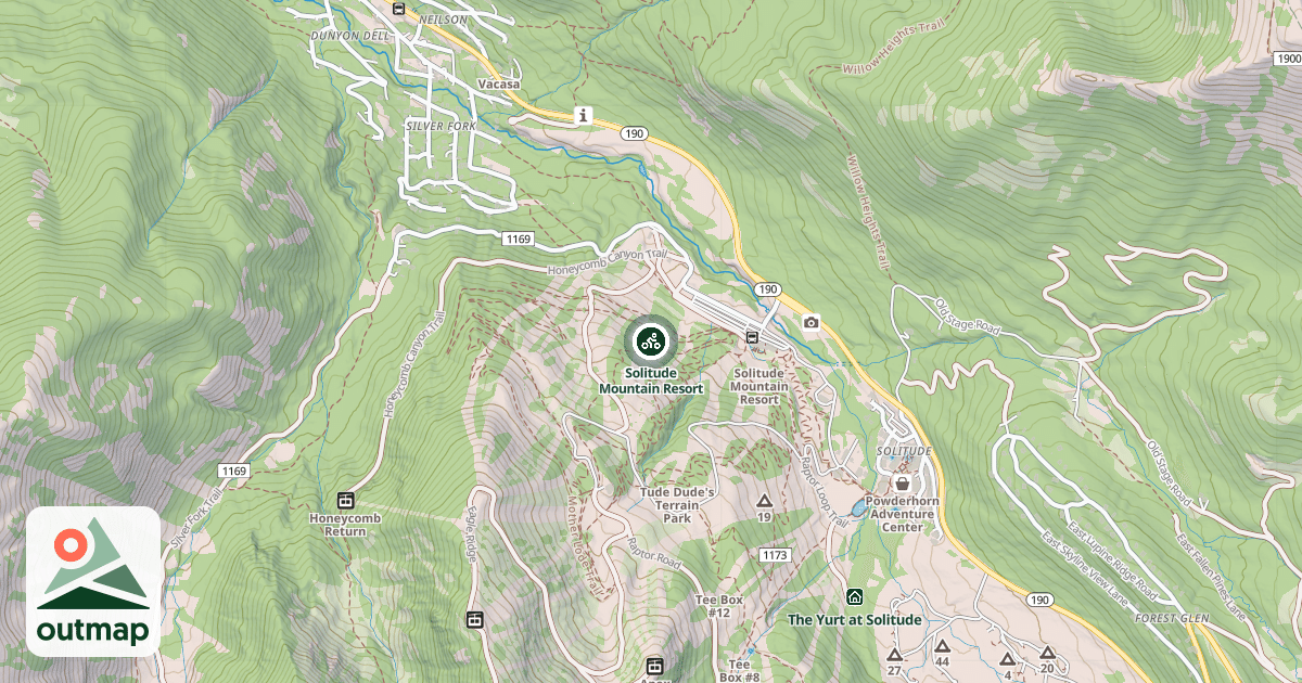 Map of Solitude Mountain Resort
