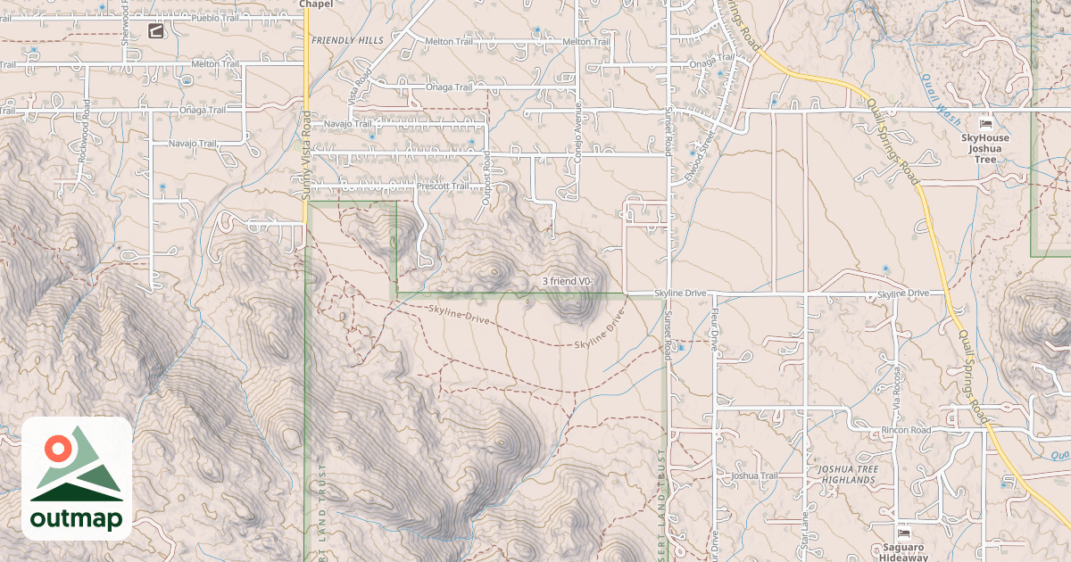 Map of 3 friend