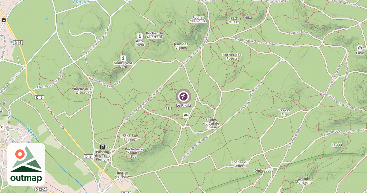 Map of Le Rikiki