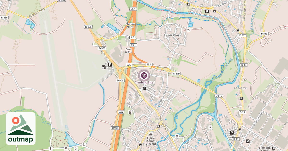 Map of Climbing Site