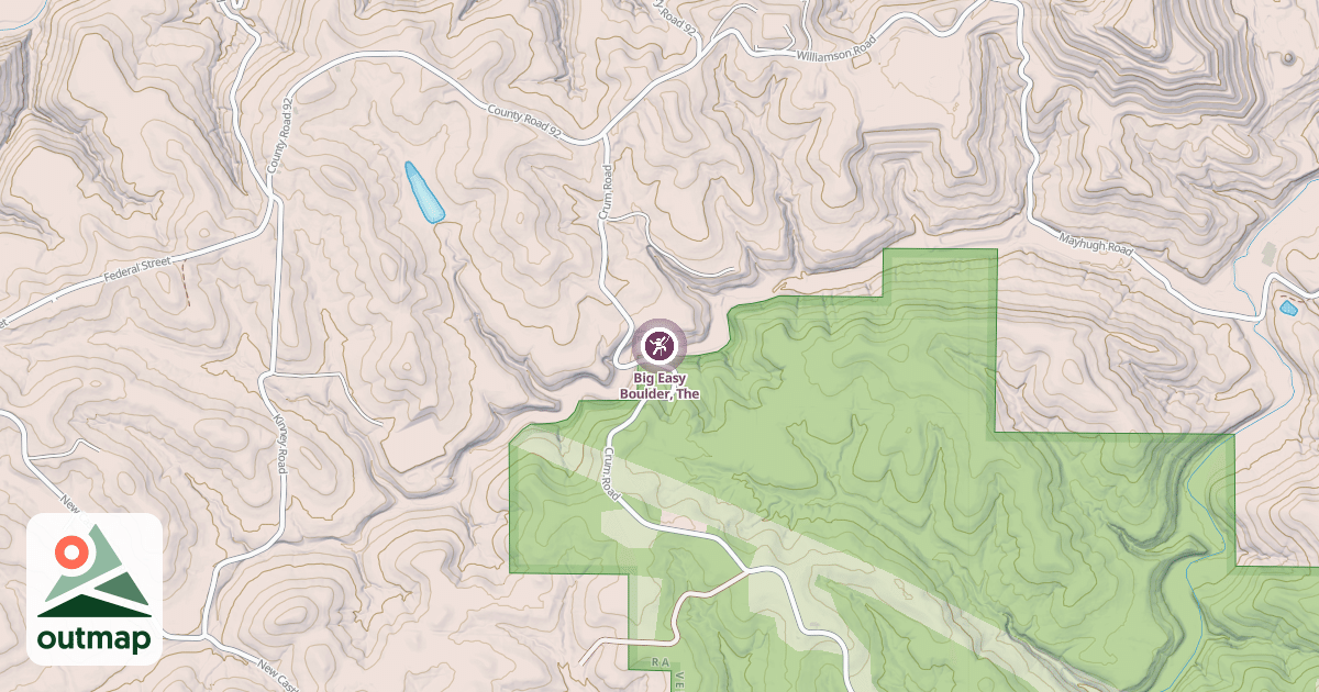 Map of Big Easy Boulder, The