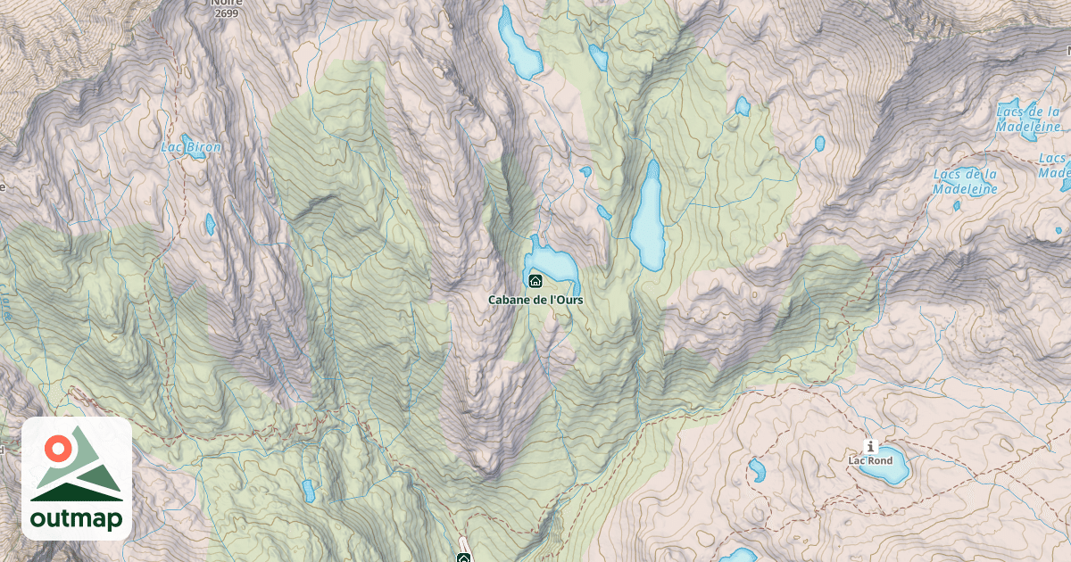 Map of Cabane de l'Ours
