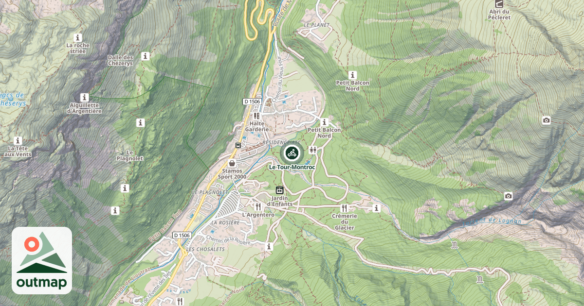 Map of Le Tour-Montroc