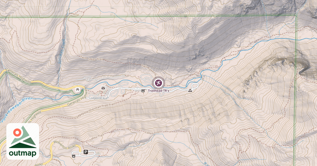Map of Trailhead TR's