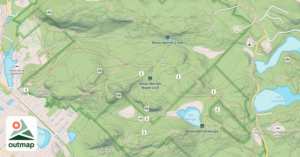 Map of Relais Merrell Maple-Leaf