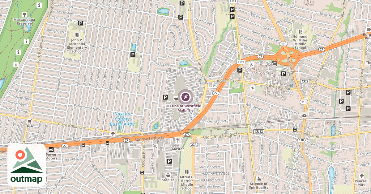 Map of Cube at Westfield Mall, The