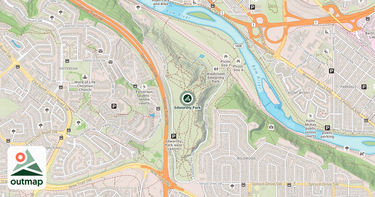 Map of Edworthy Park