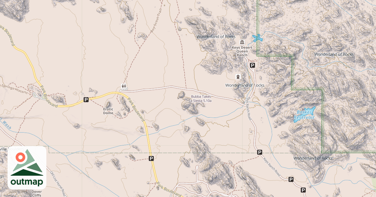 Map of Bubba Takes a Siesta