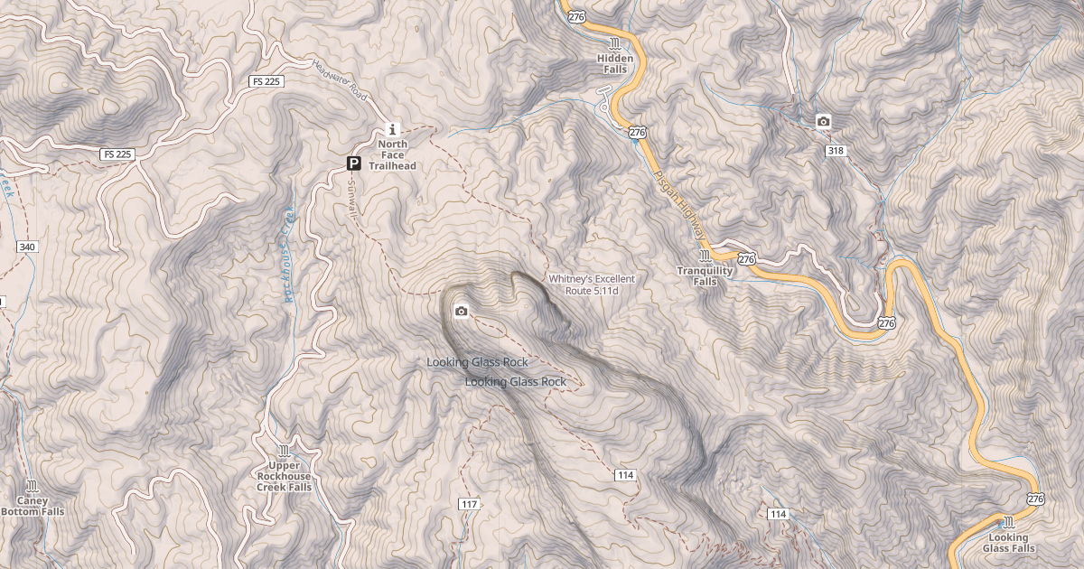 Map preview of Whitney's Excellent Route