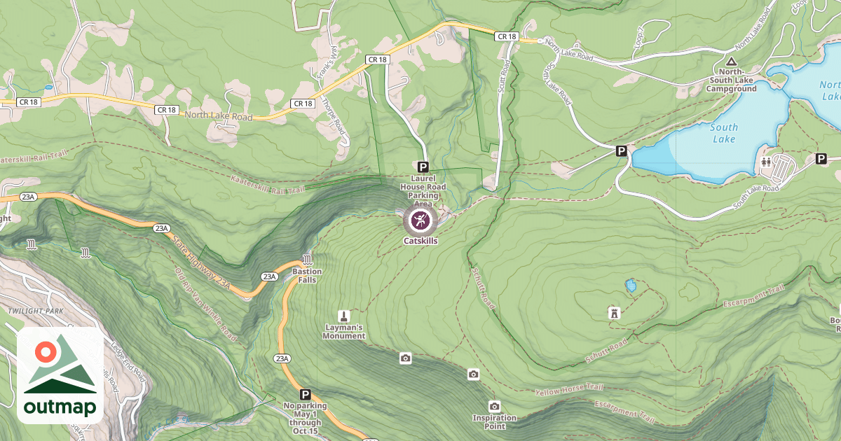 Map of Catskills