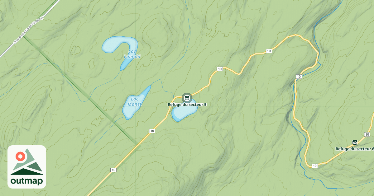 Map of Refuge du secteur 5