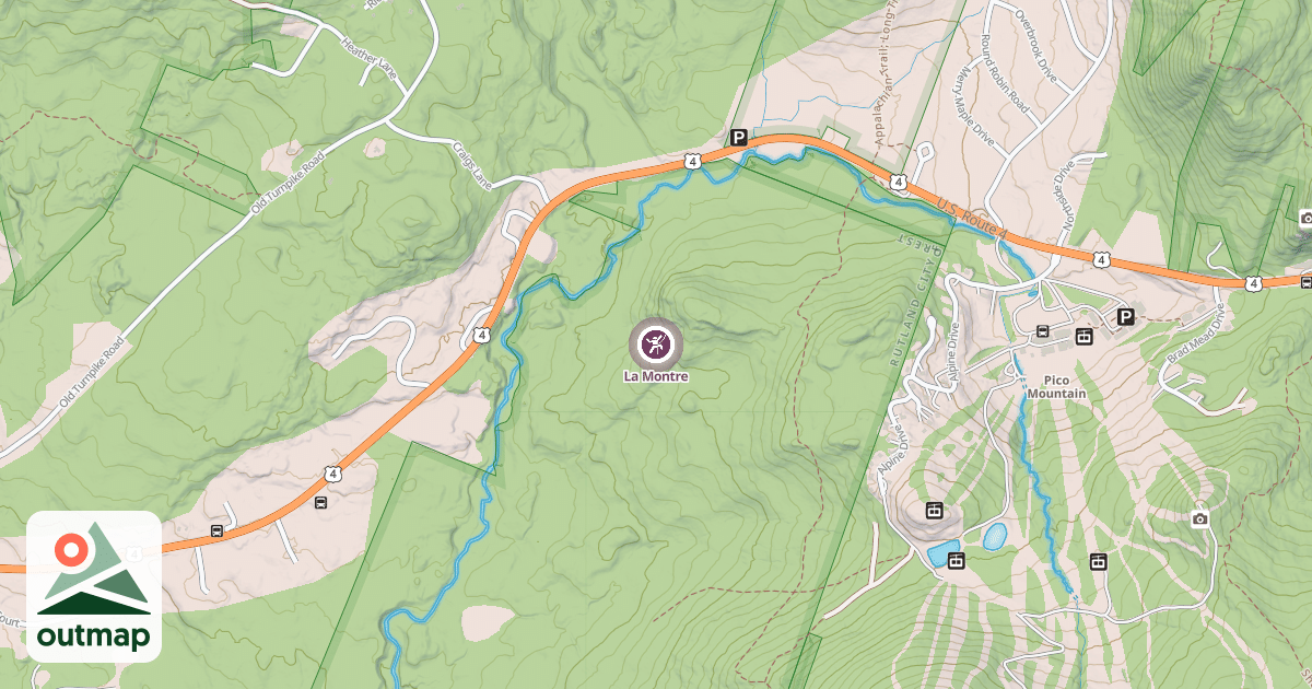 Map of La Montre