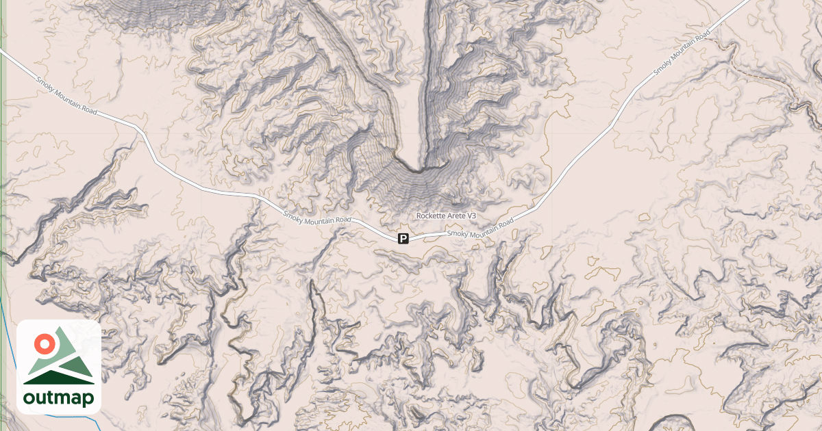 Map of Rockette Arete