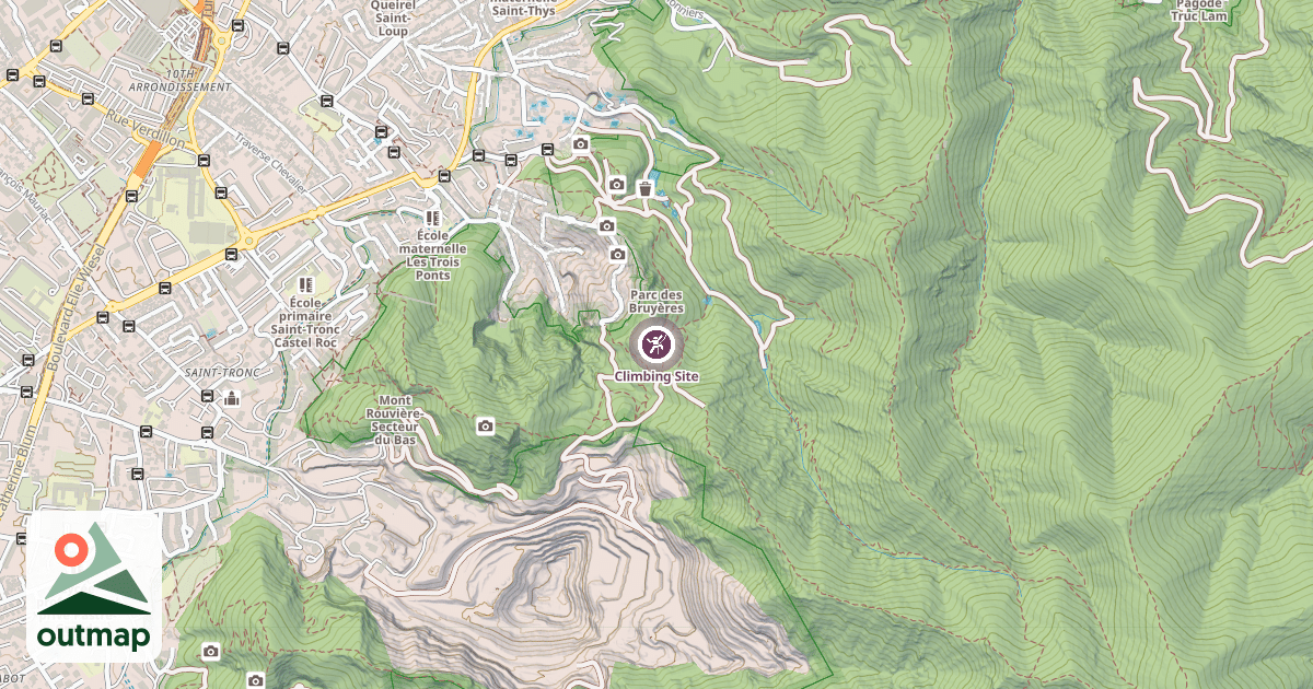 Map of Climbing Site