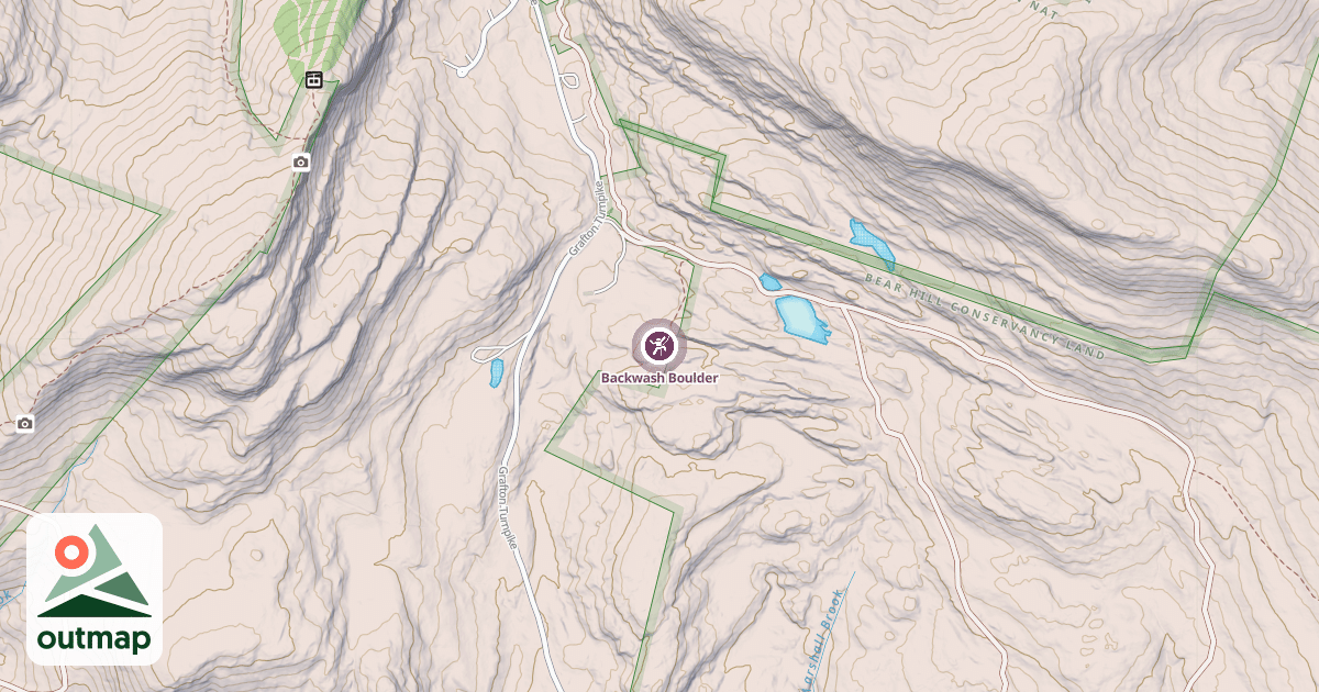 Map of Backwash Boulder
