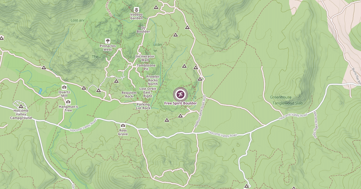 Map preview of Free Spirit Boulder
