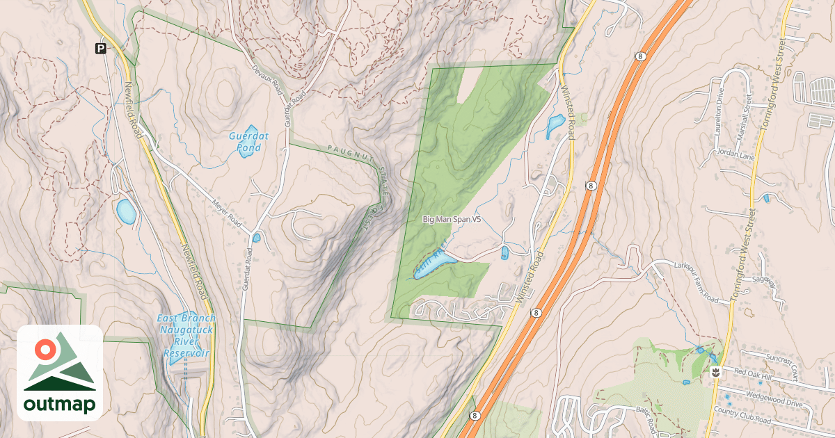 Map of Big Man Span