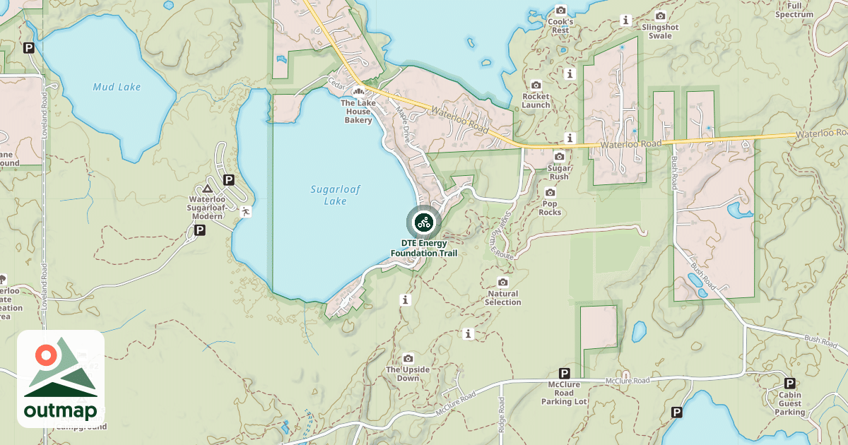 Map of DTE Energy Foundation Trail