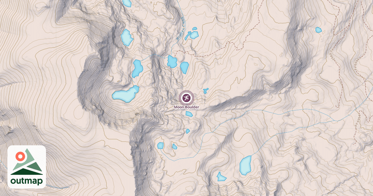 Map of Moon Boulder