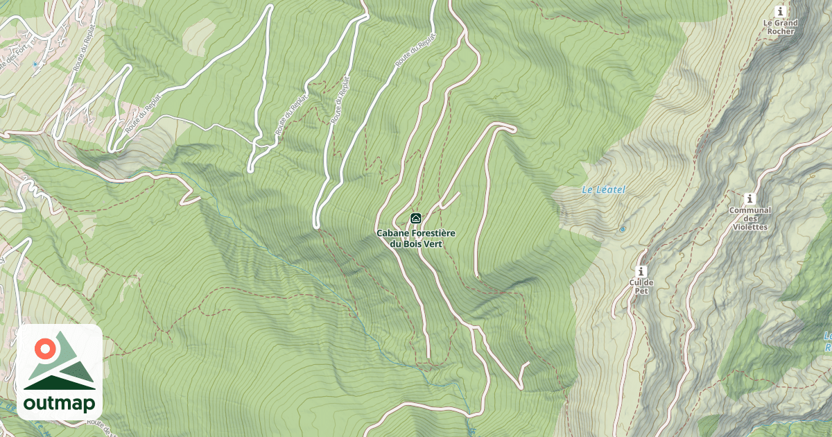 Map of Cabane Forestière du Bois Vert