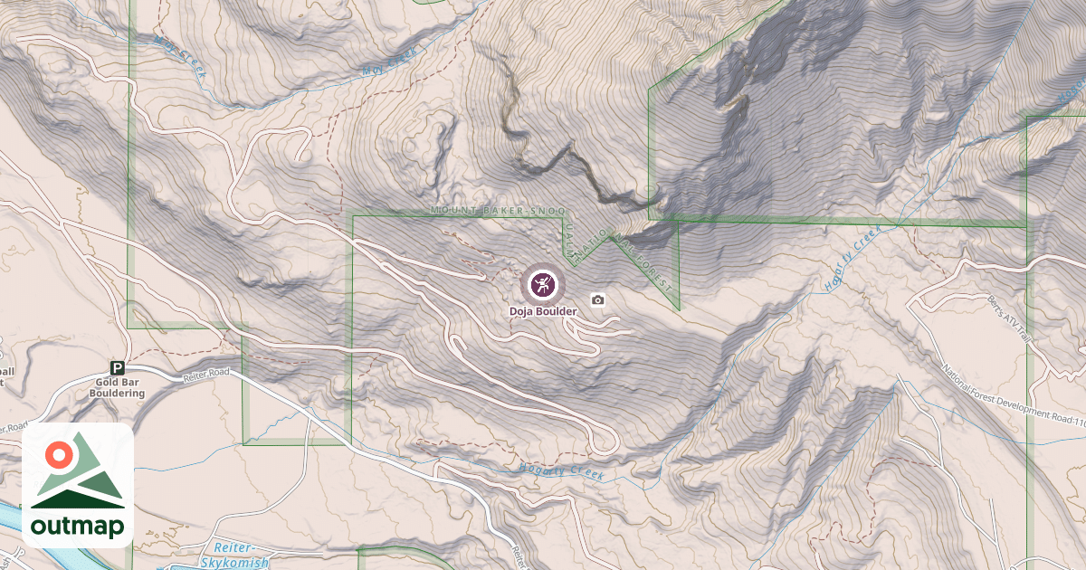 Map of Doja Boulder
