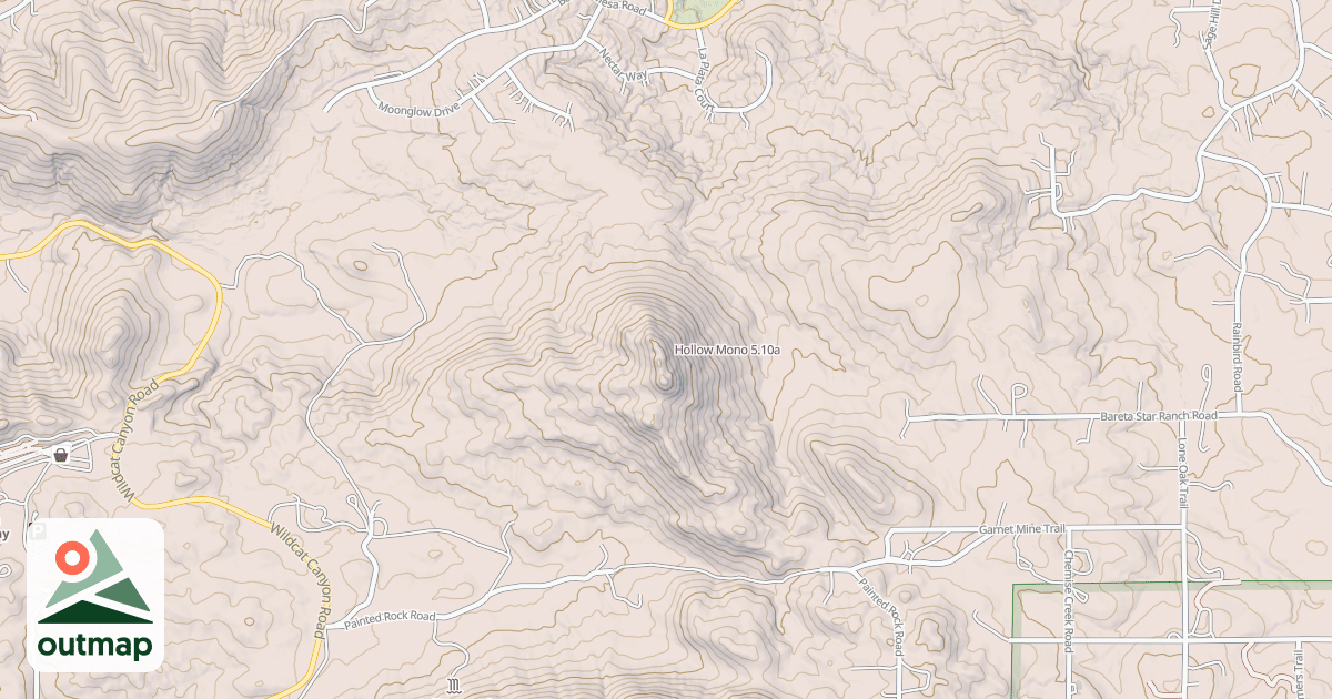 Map of Hollow Mono