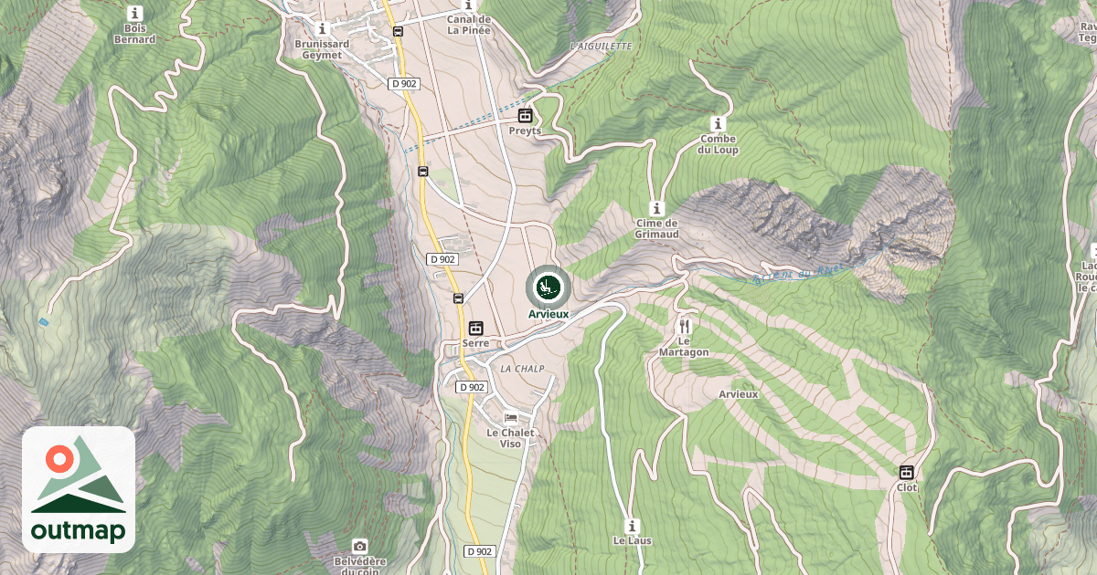 Map of Arvieux