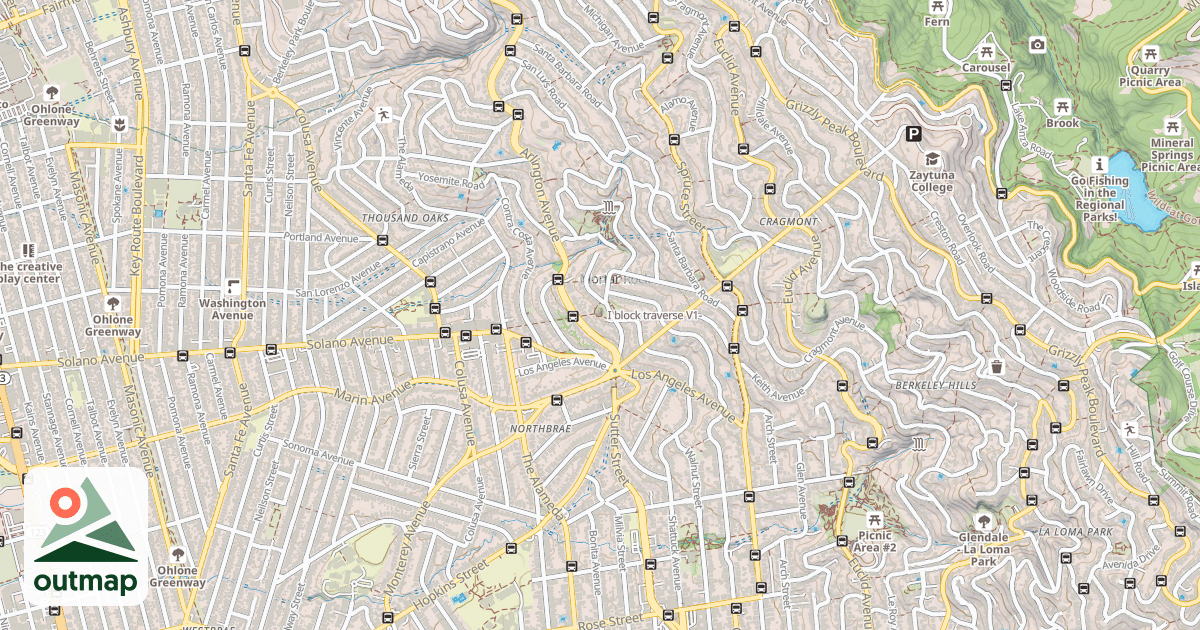 Map of I block traverse