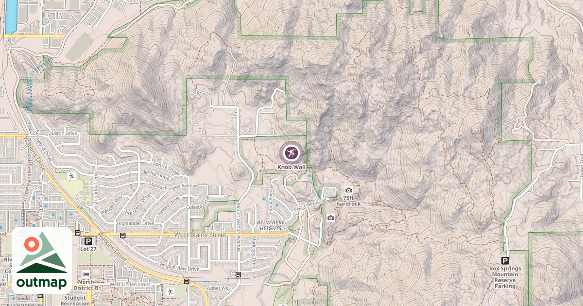 Map of Knob Wall