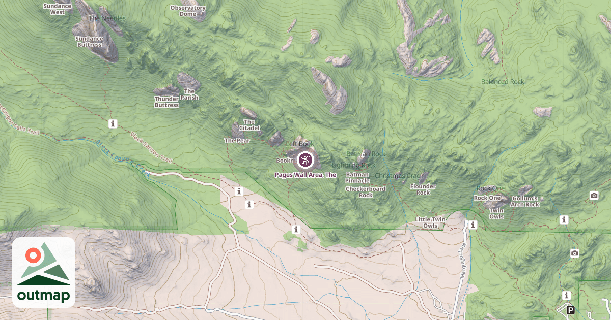 Map of Pages Wall Area, The