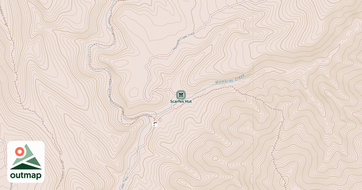 Map of Scarfes Hut