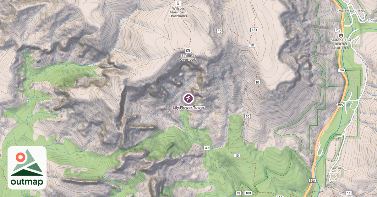 Map of Lily Flower Tower