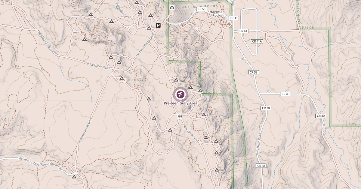 Map preview of Pre-teen Gully Area