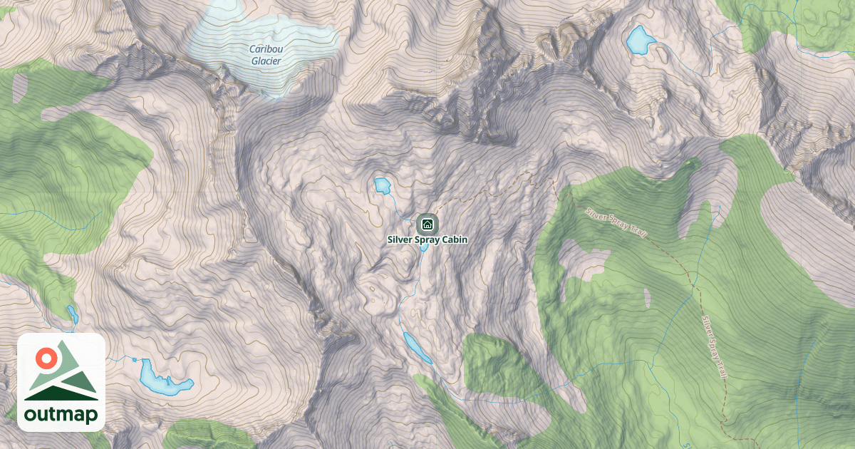 Map of Silver Spray Cabin