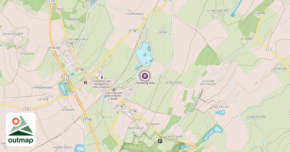 Map of Climbing Site