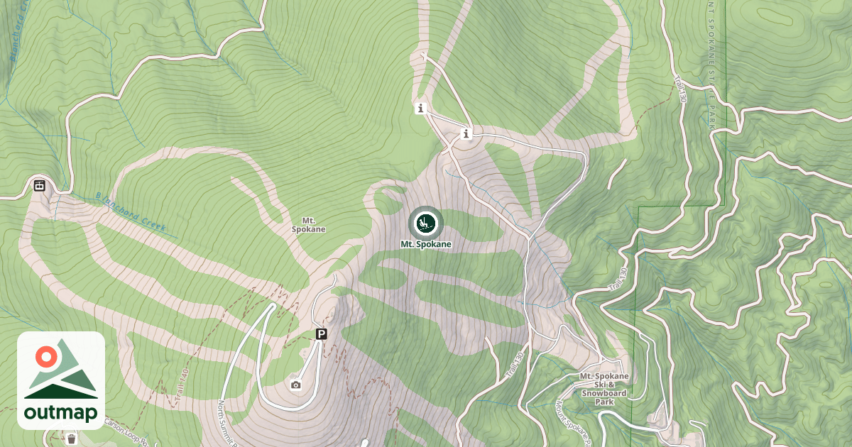 Map of Mt. Spokane