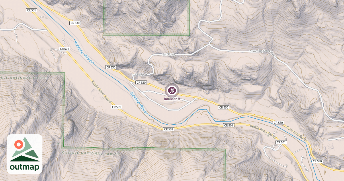 Map of Boulder H